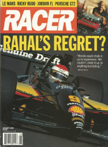 RACER MAGAZINE 1995 AUG - RAHAL, PORSCHE GT2, RUDD, LeMANS, SHELBY REUNION